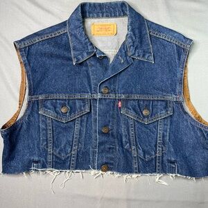 Vintage Levi Strauss & Co. Denim Vest – Made in USA – Size 42